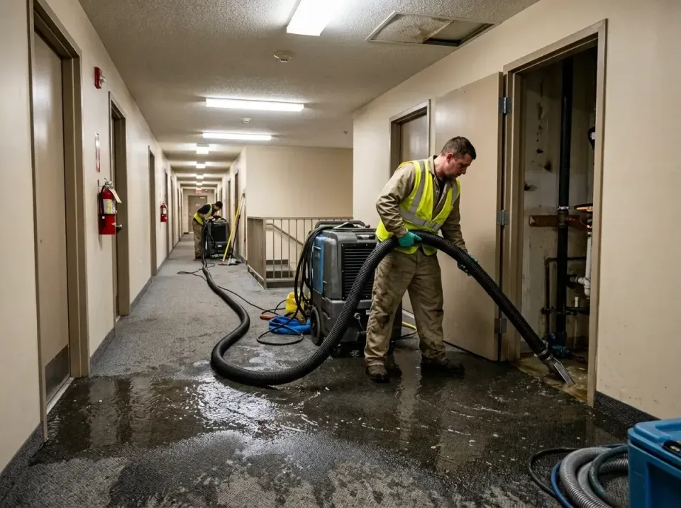 multi-unit-apartment-hallway-f-005 — frequently asked questions, Emergency Burst Pipe Water Extraction & Removal in Council…